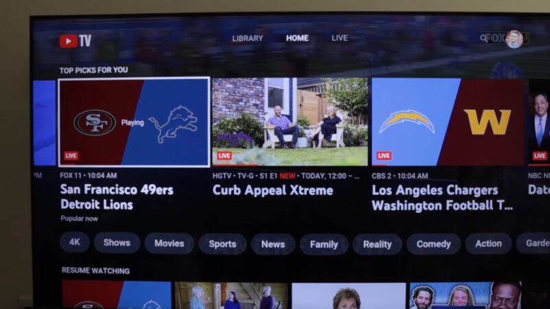 Youtube TV Sports Network