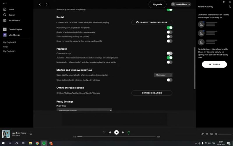 How To Turn On_Off Crossfade Songs on Spotify