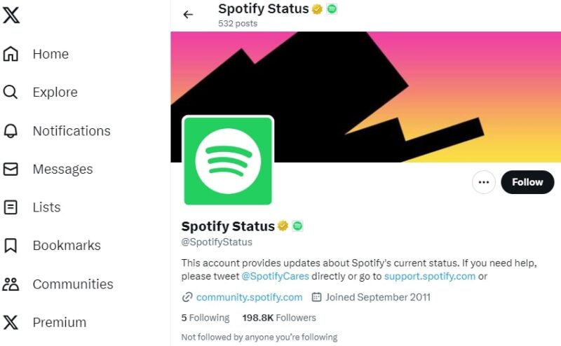 Spotify Status